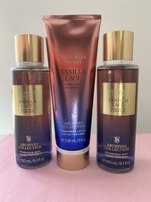 VICTORIA SECRET Vanilla Lace Fragrance Body Lotion  2 Mist Lot of 3 NEW