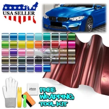 Matte Metallic Satin Pearl Car Vinyl Wrap Sticker Decal Sheet Film Air Release