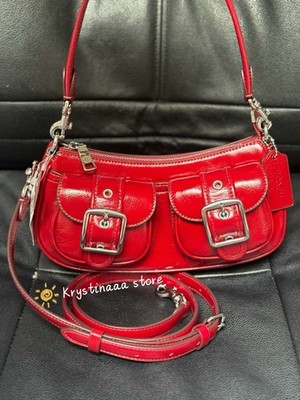 Coach CBJ01 Ashton Leather Shoulder Bag Crossbody in Dark Cardinal NWT