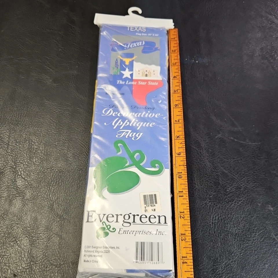 Evergreen  Embroidered Garden Flag Texas The Lone Star State NEW 28"x44" - Image 2 of 4