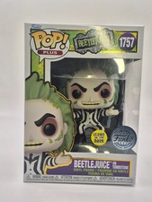 Funko Pop! Beetlejuice on Tombstone 1757 glow...