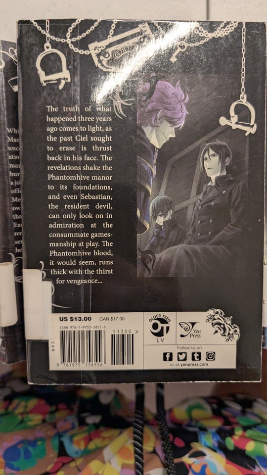 Black Butler Set of 9 books - English Manga Graphic Novel - GOOD | eBay