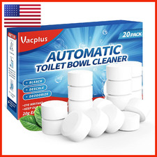 Vacplus Toilet Bowl Cleaner Tablets 20 Pack Automatic Cleaners Bleach