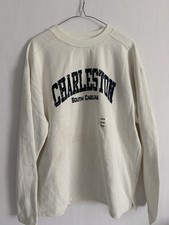 Charleston South Carolina Crewneck Sweatshirt Cream Medium New