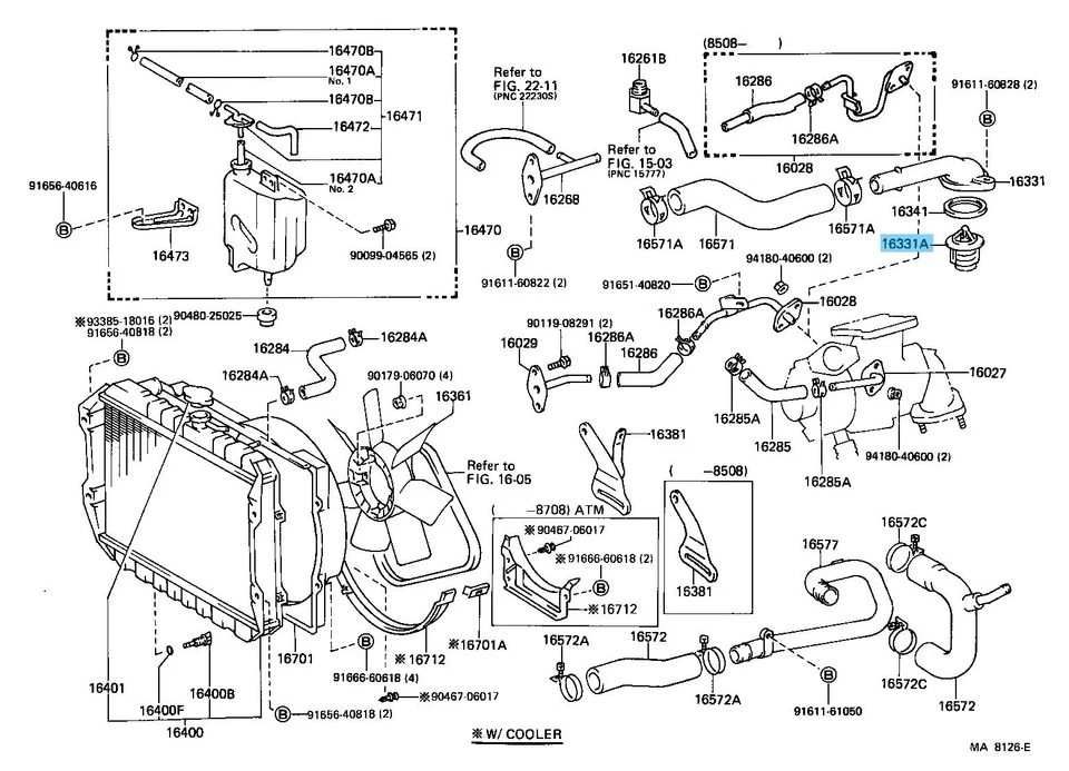 原始设备制造商 丰田 4RUNNER CELICA COROLLA PICKUP SUPRA THERMOSTAT 90916-03078 正品 — 第 2/3 张图片