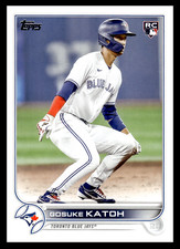 2022 Topps Update Gosuke Katoh #US41 Toronto Blue Jays Rookie RC MLB Baseball