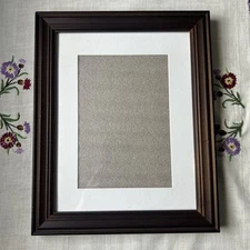 Kate and Laurel Gibson Photo Frame - 8x10 matted to 5x7 - Dark Brown - NEW!
