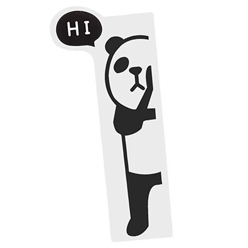 Sticky Memo Boards Cartoon Panda Writing Pad Computer Notes Side