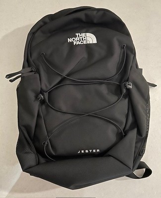 north face backpack top open The NorthFace Jester Backpack Black