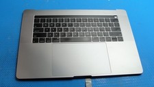 MacBook Pro 15" A1990 Mid 2018 BTO Top Case Palmrest NO Battery Gray 661-10345