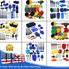 Car Detailing Kit 17-45Pcs Clean Tire Wash Brush Set for Interior Exterior Wheel