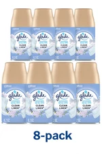 Glade Automatic Air Freshener Refill Clean Linen 6.2oz 8-Pack Odor Eliminator
