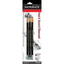 General's Peel & Sketch Charcoal Pencil Set