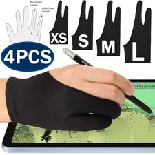 Two Finger Anti-fouling Glove For Artist Drawing  Pen Graphic Tablet Pad USA