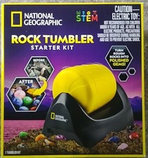 National Geographic Rock Tumbler Starter Kit Rough Rocks Turn Into Gems Open Box