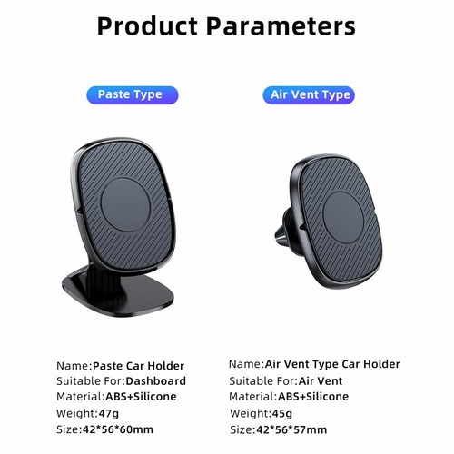 For Cell Phone GPS Magnetic Car Phone Holder 360 Degree Dashboard Air Vent Mount - Picture 12 of 14
