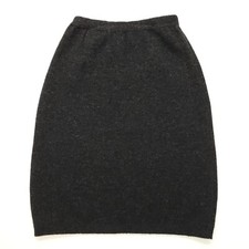 Vintage Ralph Lauren Women's Gray Lambswool Pencil Skirt L Large Career