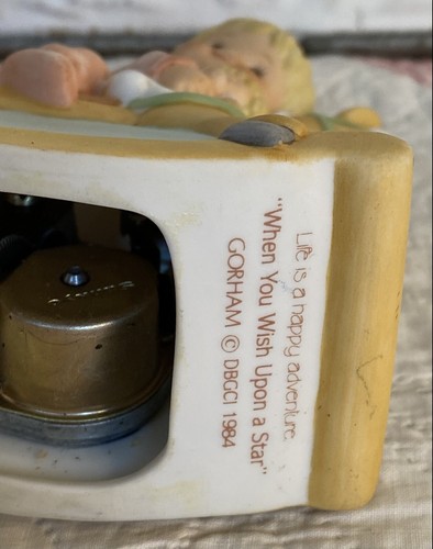 Vintage Gorham Happy Adventure Music Box “When You Wish Soon A Star” Rocks 1984 - Picture 12 of 12