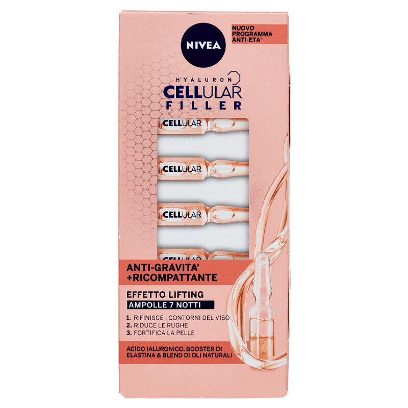 NIVEA FIALE Hyaluron CELLULAR FILLER Anti-gravità + ricompattante lifting 8,4ml