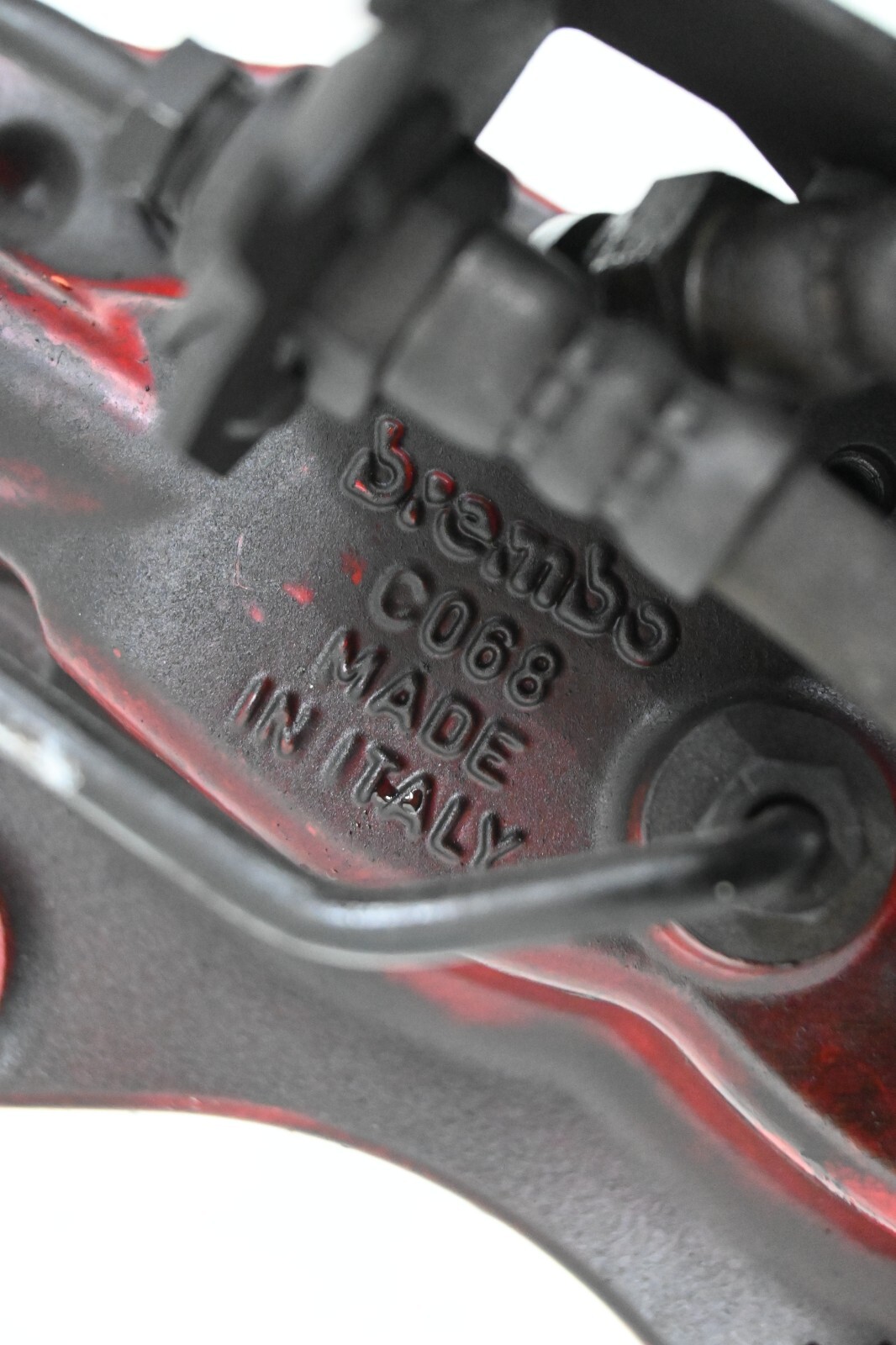 ⭐ 14-17 Maserati Quattr Ghibli 3.0 Rear Sport Brake Caliper Carrier Set Red Oem