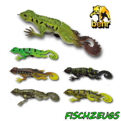 Behr Trendex Gecko Creature Bait Oberflächenköder montiert 21g Gummi Köder