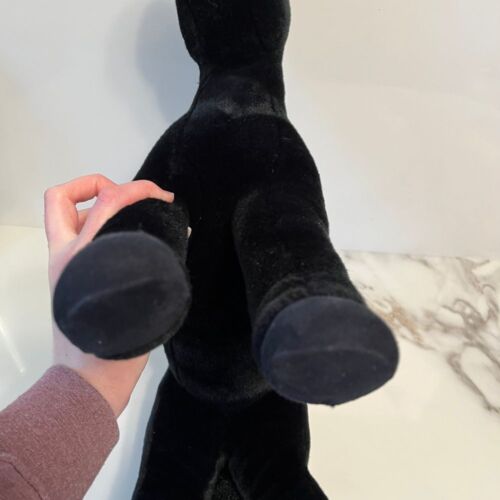 BREYER Der schwarze Hengst großes schwarzes Plüschpferd realistisch gelenkig beweglich - Bild 8 von 12