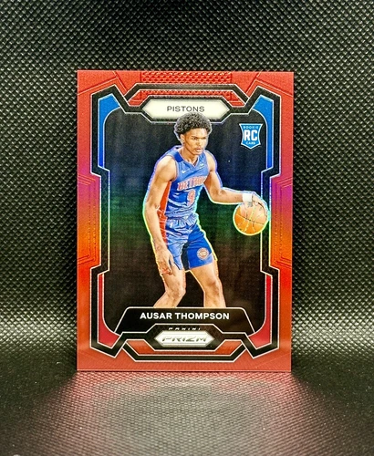 ☄️2023-24 Ausar Thompson /299 Panini Prizm #178 Red Prizm Rookie RC