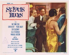 ST LOUIS BLUES Original Lobby Card 6 Eartha Kitt Nat King Cole Ella Fitzgerald
