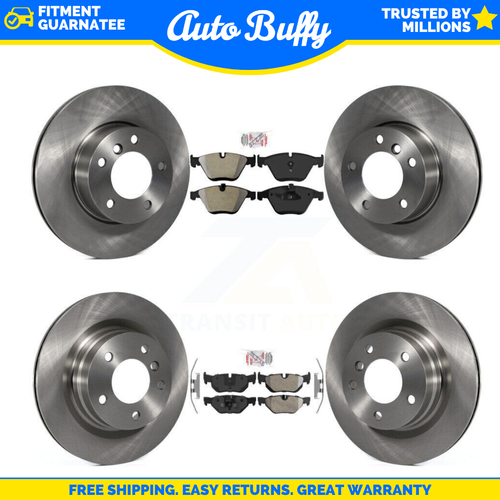 Front Rear Integrally Molded Pad & Brake Rotor Kit For 2008 BMW 328i ...