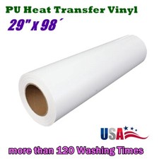 29" x 98  Eco-Solvent Printable Heat Transfer Vinyl Film For Dark Tshirt Fabric