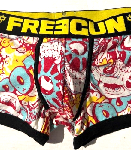 Neu Freegun Herren Comic Print Baumwolle Boxershorts Trunk Shorts Gr. M - Bild 3 von 13