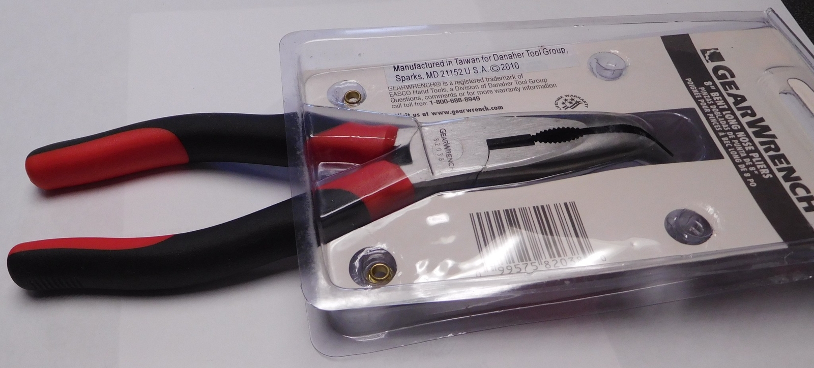 Gearwrench 82038 8" Bent Long Nose Pliers 99575820380 eBay