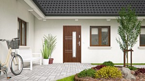 Haustür New York Eingangstüren, Flügel 55 mm dick Weiß Anthrazit | eBay