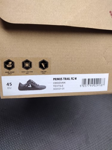 Zapatos Vivobarefoot para Hombres EU12 US 45 Negro Primus Trail Tierra Firme Aire Libre Senderismo - Imagen 4 de 18