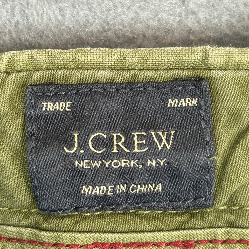 Брюки мужские J Crew 33x32 зеленые 770 одежда окрашенные оксфордские брюки прямые штанины хлопок - Изображение 2 из 4
