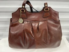 Patricia Nash - Napoli - Leather Shoulder Bag PURSE BRITISH Tan