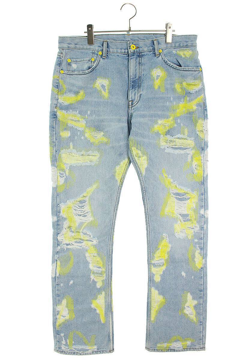 Endless Denim Denim Pants Embroidered and Distressed Denim Endless Denim Denim Pants Embroidered and Distressed Denim