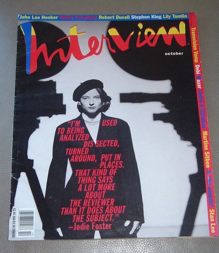 ANDY WARHOL'S INTERVIEW Magazin OKTOBER 1991 JODIE FOSTER Stephen King + mehr - Bild 1 von 10