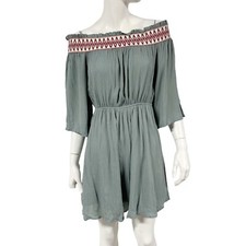 Romeo + Juliet Couture NWT Off Shoulder Gauze Boho Dress Womens Size M Medium