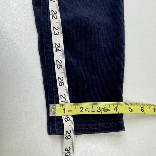 Eileen Fisher Cord Skinny Hose Gr. XXS Pull On Bio Baumwolle dunkelblau - Bild 5 von 7