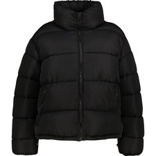 Glamorous Curve Puffer Jacket,black Essential ,winter Coat,windbreak,big, Uk18