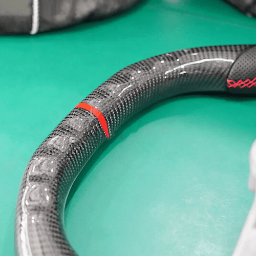 Volante de fibra de carbono compatible con Dodge Charger Challenger Durango 2011-2014 - Imagen 10 de 12