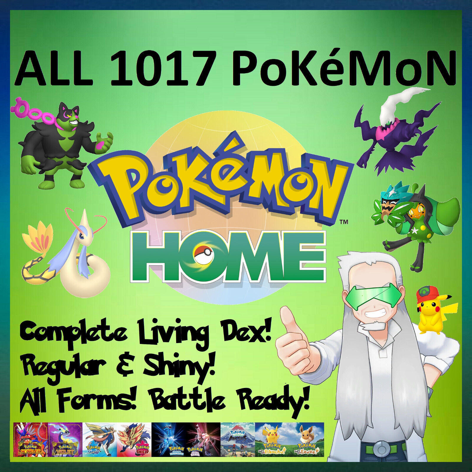 Pokemon HOME Ultimate Dex | Scarlet Violet, Sword Shield, Let's Go, BDSP,  Arceus