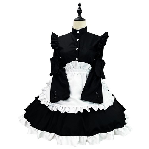 Lolita Dress Costume Servant Maid Outfit Cosplay Kawaii Cute Uniform Plus Size - Picture 1 of 6