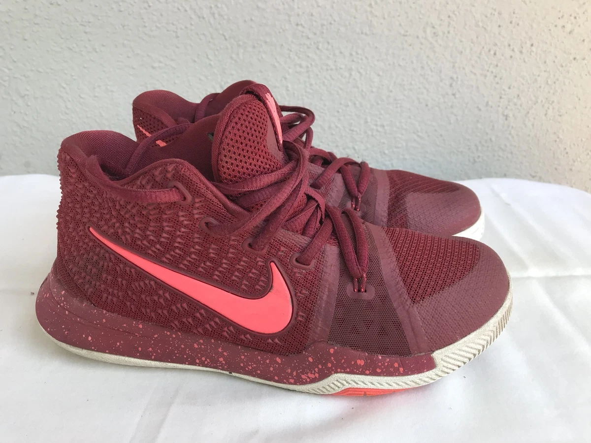 Usado en excelente estado nike kyrie 3 Ni os Ni os Ni as TALLA EE. UU. 3 A OS Equipo Rojo Blanco Caliente Punch 869985 681