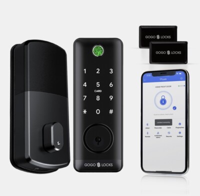 Gogo Lock 6-1 Smart lock with fingerprint access, digital, keyless deadbolt lock