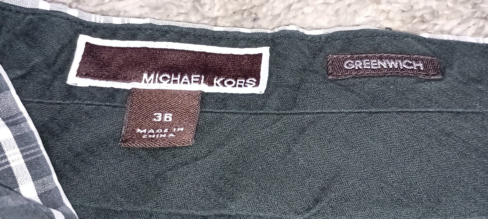 Men's Michael Kors Shorts Size 36 Color Black White Designer Luxurious Luxury... thumbnail 2