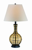 Lite Source Ls-21321 Abeilles Ii Table Lamp, Light Amber Glass With White Fabric on sale Lite Source Ls-21321 Abeilles Ii Table Lamp, Light Amber Glass With White Fabric on sale