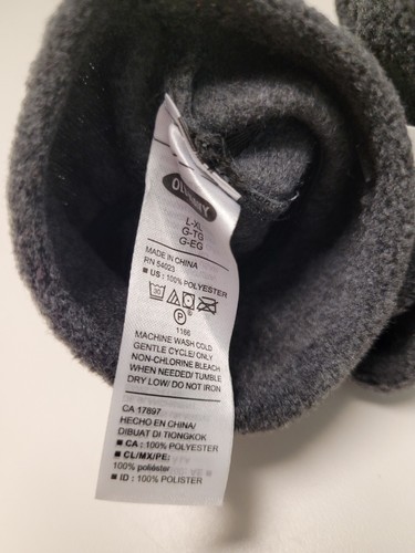 Old Navy Grey Go Warm Micro Fleece Gloves Unisex Kids L/XL New With Tag - Picture 6 of 7