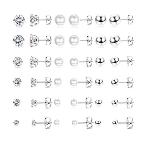 Lot De 10 Supports Pour Boucles D'oreilles En Acier Inoxydable - Anneau 2mm, Générique